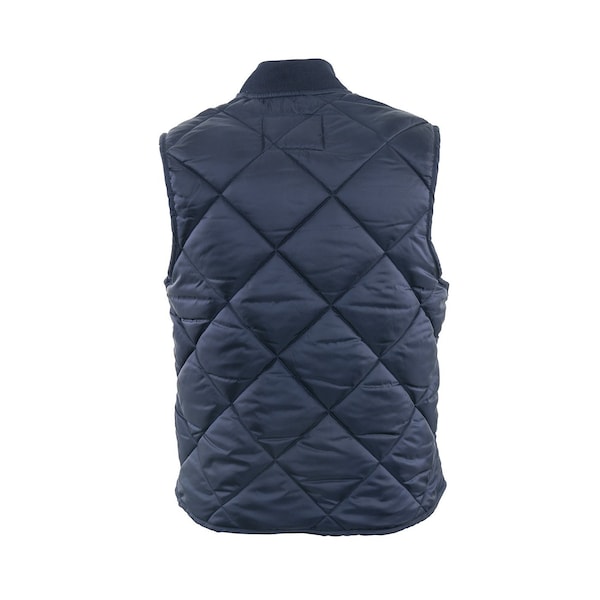 The Finest Diamond Quilt Vest, Navy, Size Small